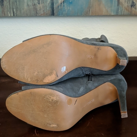 BCBGeneration Cassia Peep Toe Suede Booties - Picture 7 of 7